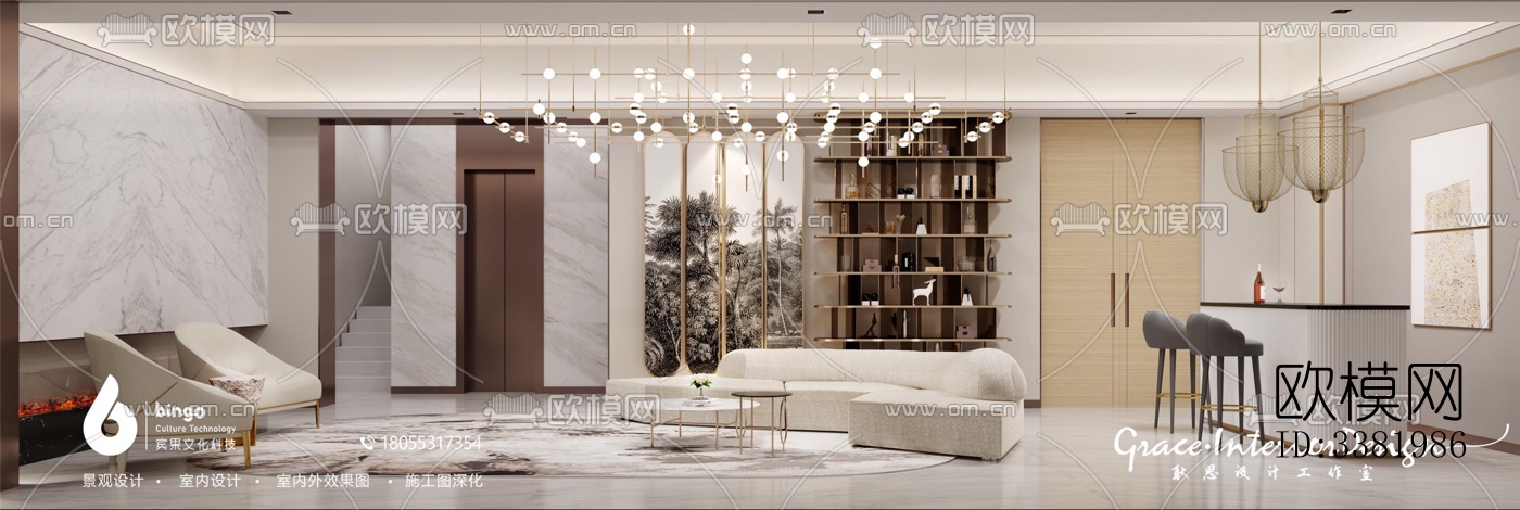 现代别墅效果图下载（渲染图5）