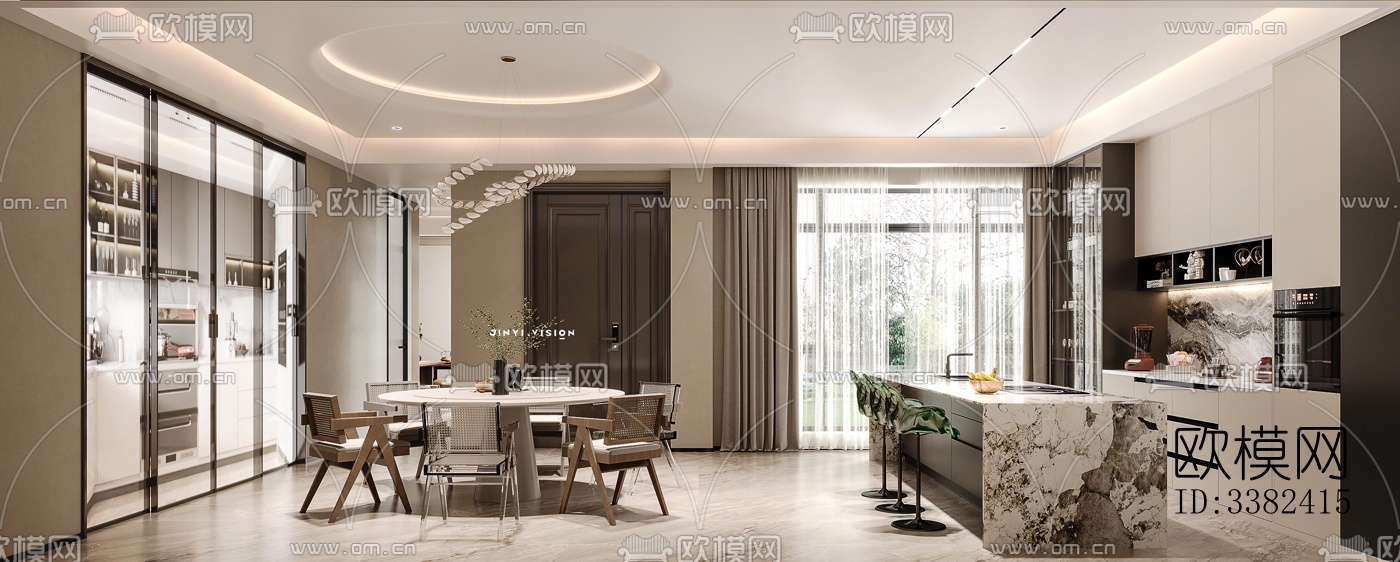 现代别墅效果图下载（渲染图4）