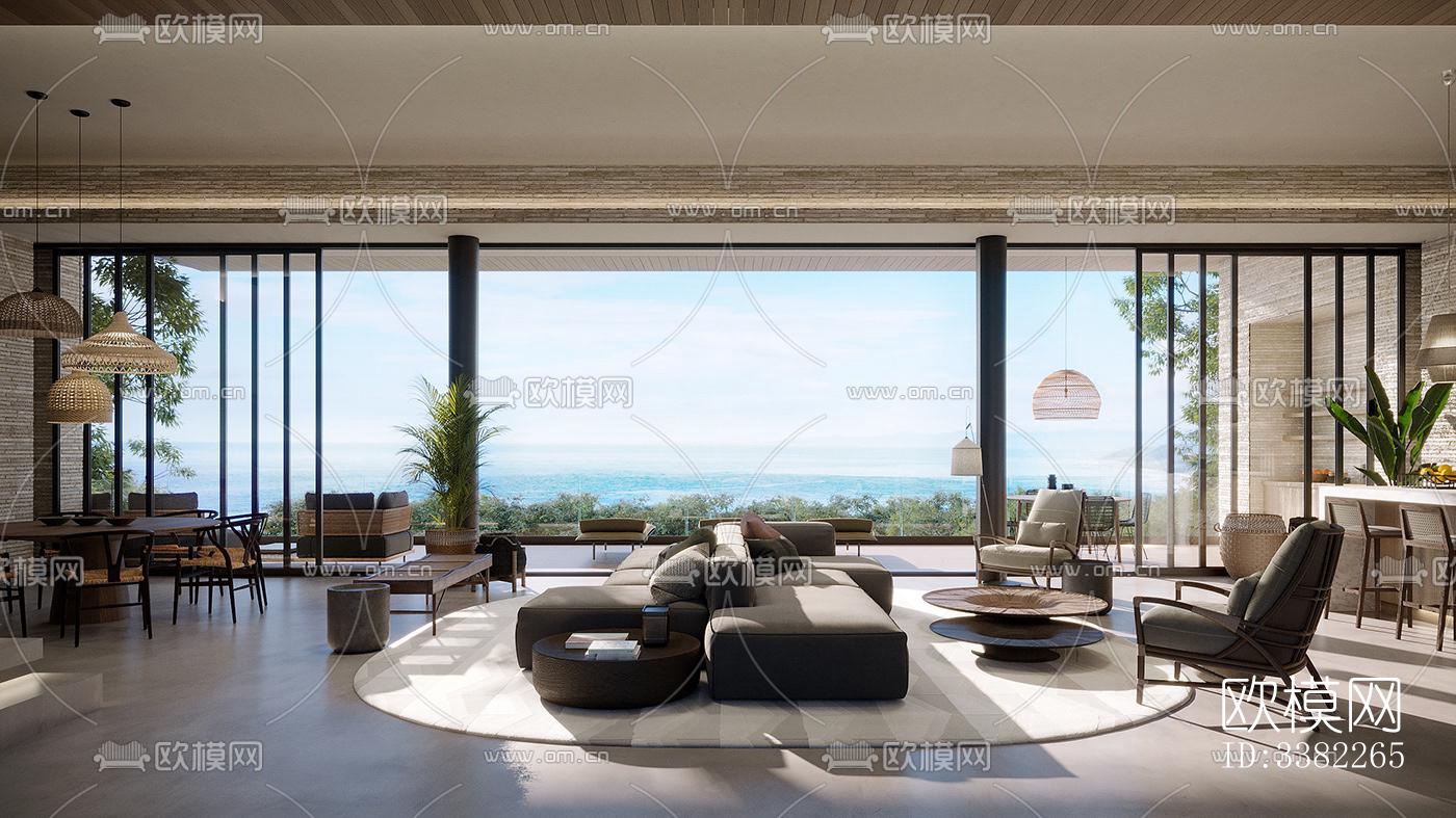 现代别墅效果图下载（渲染图6）