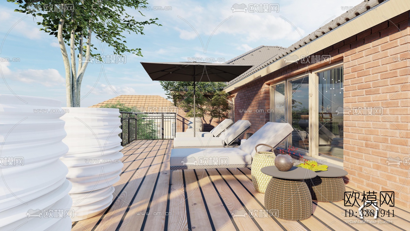 现代别墅效果图下载（渲染图4）