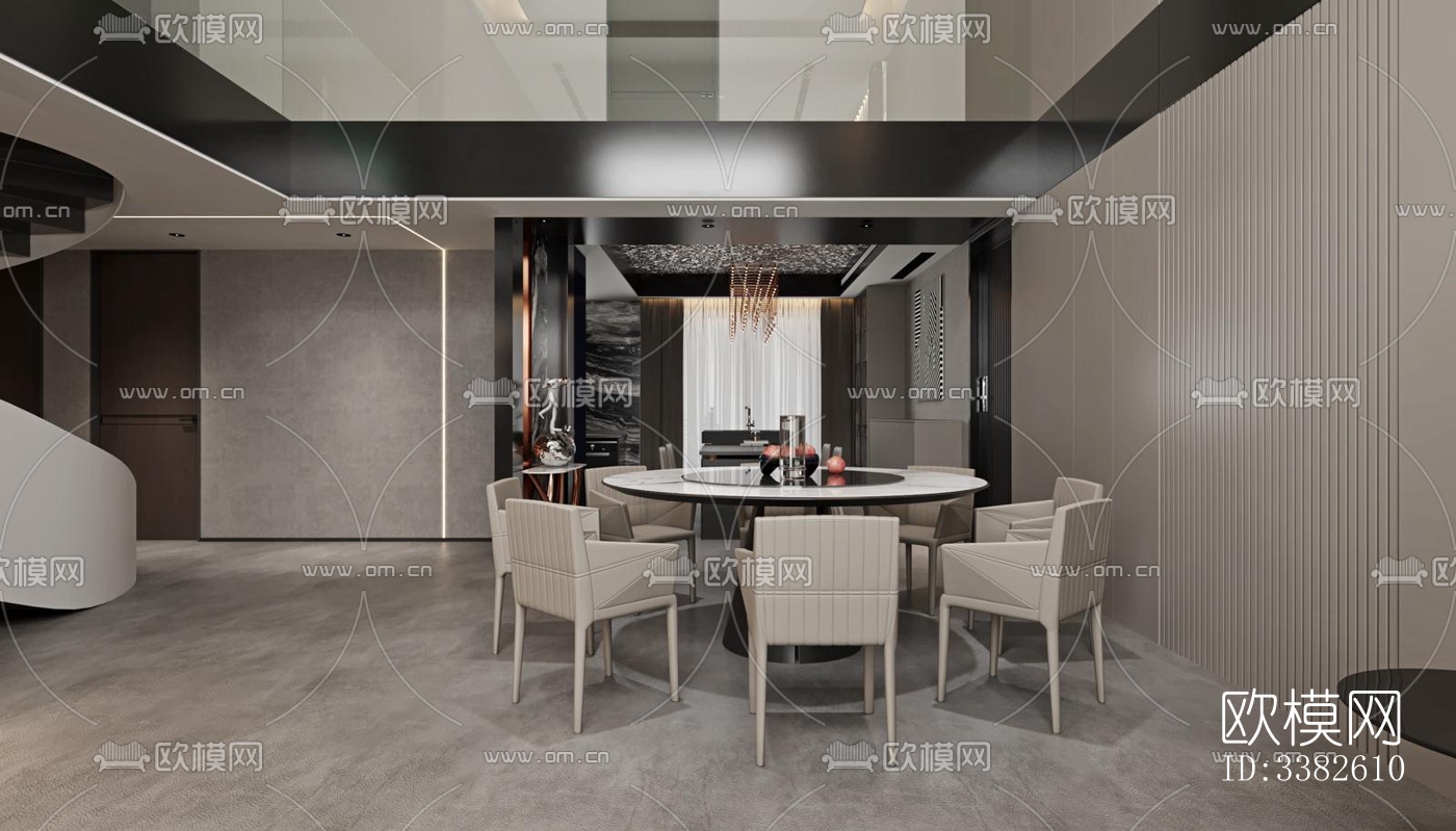 现代别墅效果图下载（渲染图7）