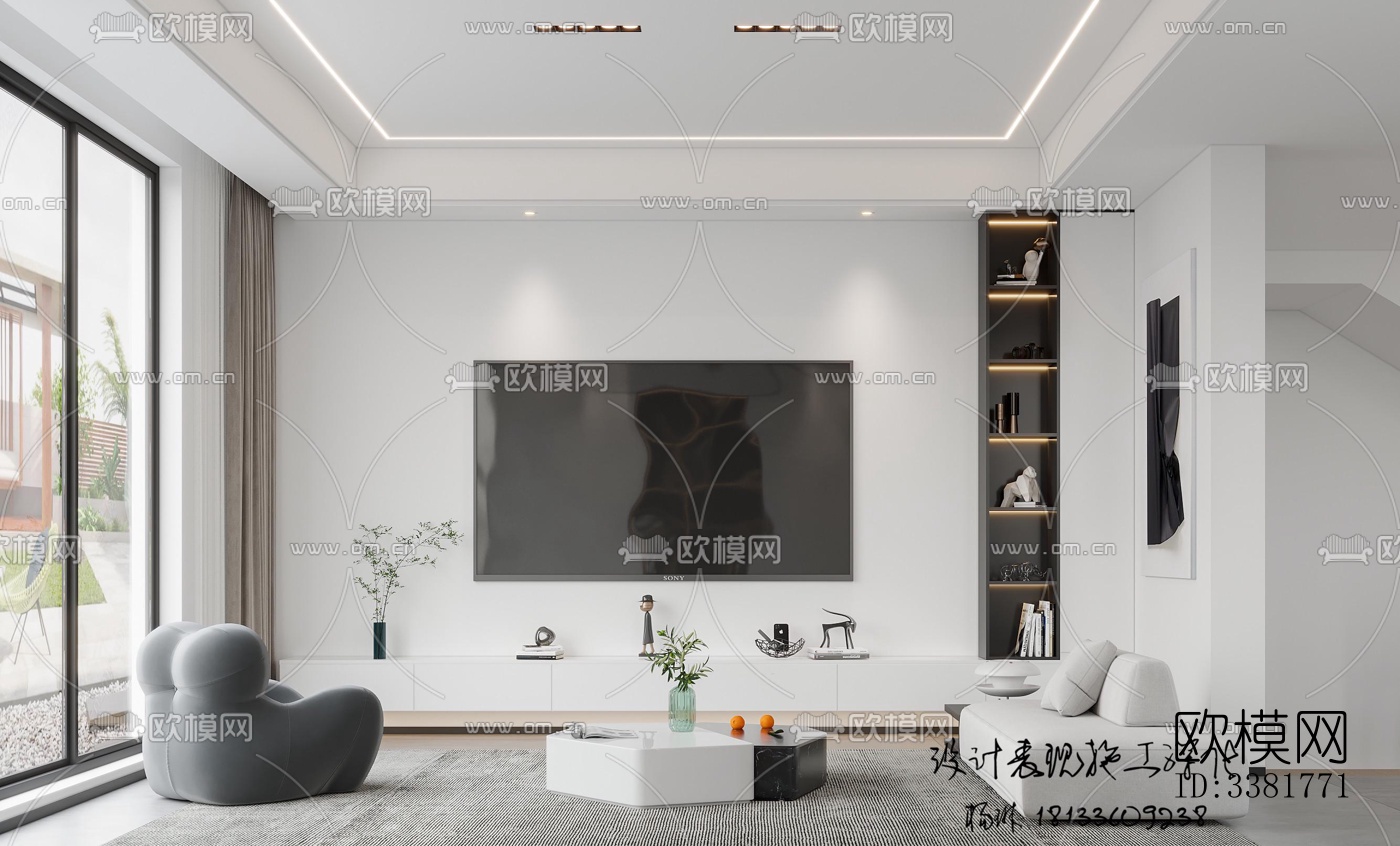 现代别墅效果图下载（渲染图1）