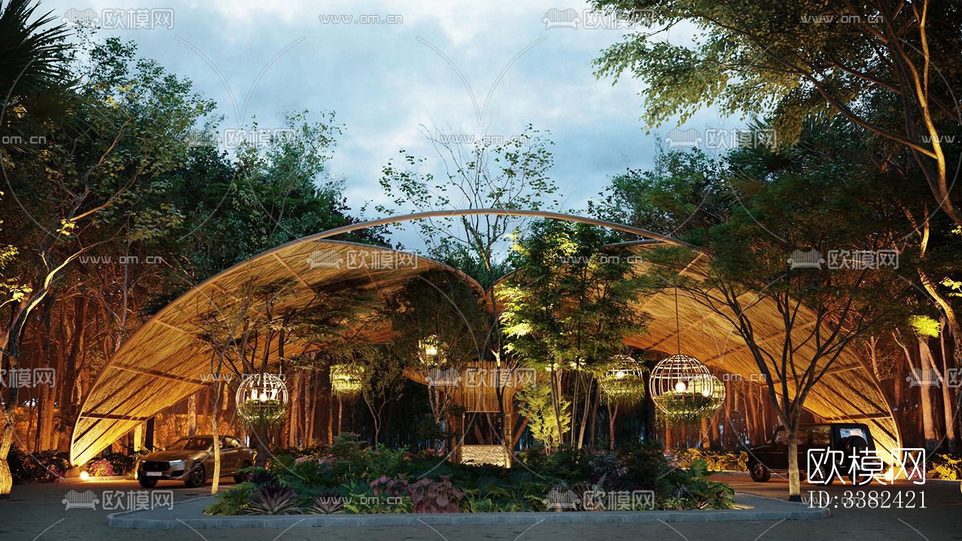 现代别墅效果图下载（渲染图2）