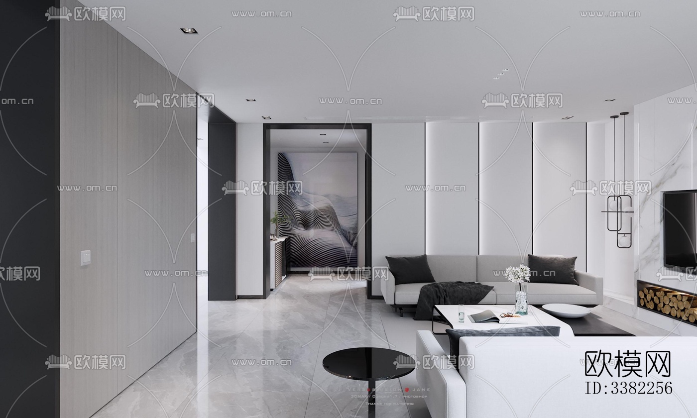 现代别墅效果图下载（渲染图10）