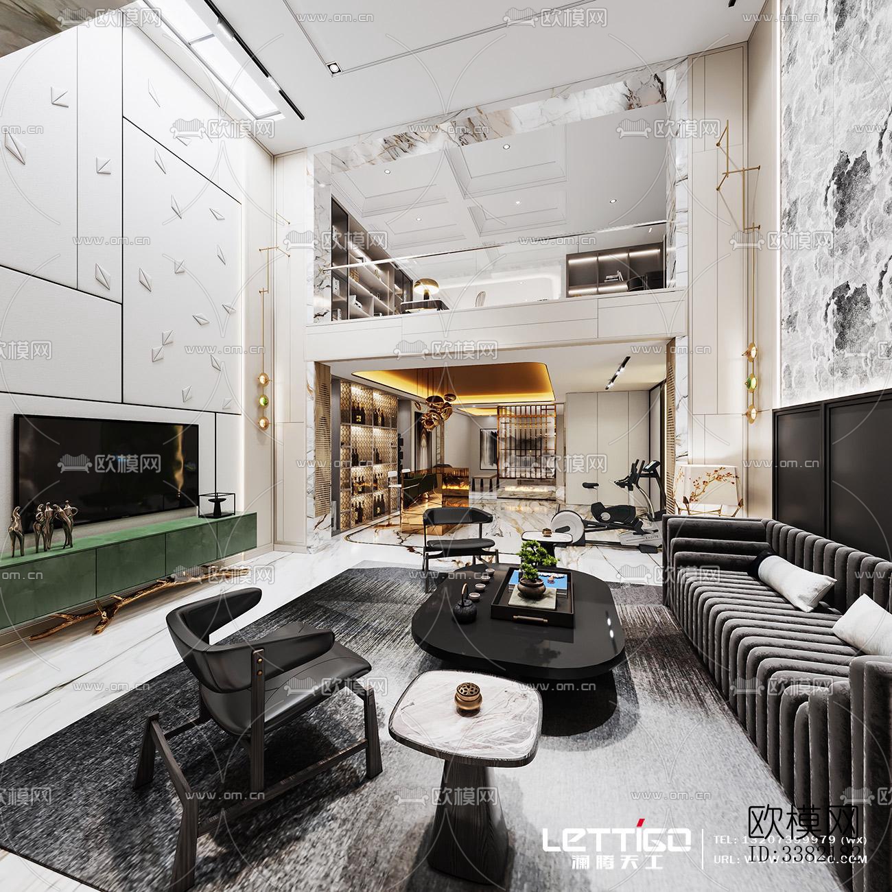 现代别墅效果图下载（渲染图11）