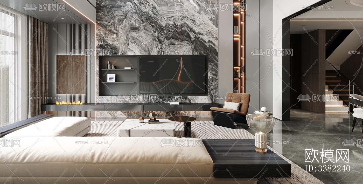 现代别墅效果图下载（渲染图11）