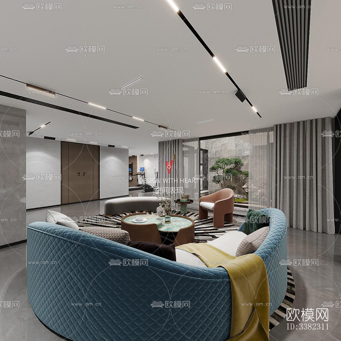 现代别墅效果图下载（渲染图8）