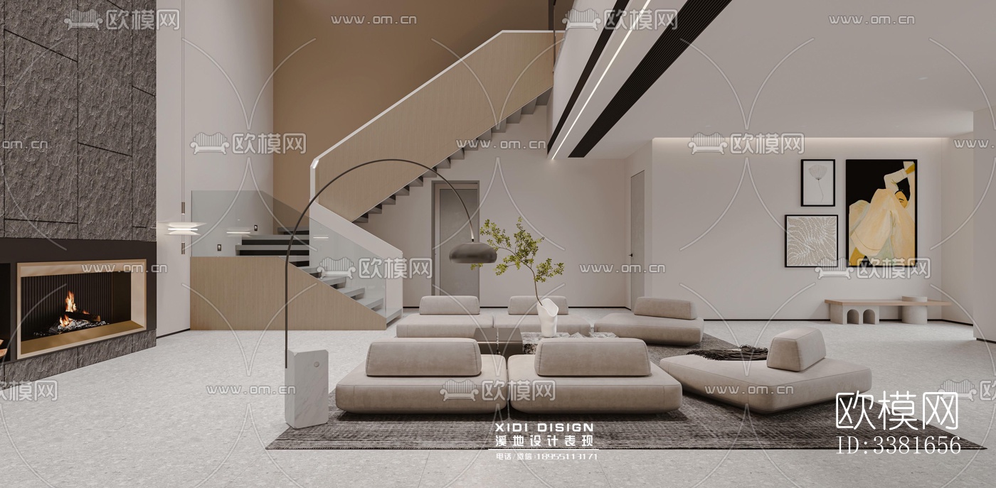 现代别墅效果图下载（渲染图1）