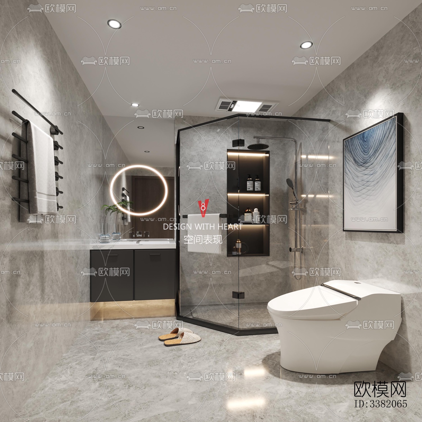 现代别墅效果图下载（渲染图7）