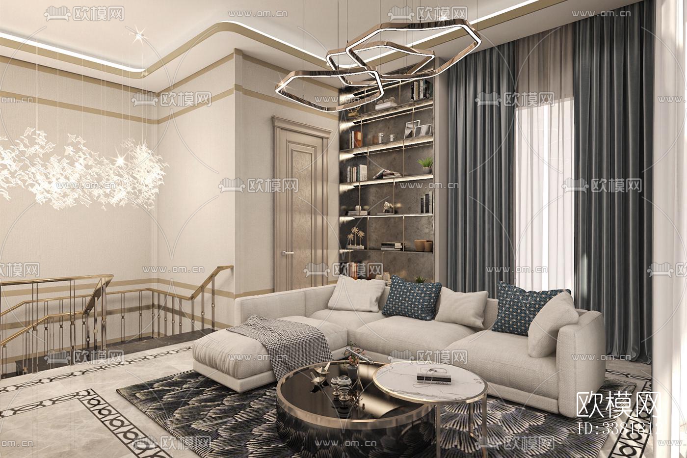 现代别墅效果图下载（渲染图4）