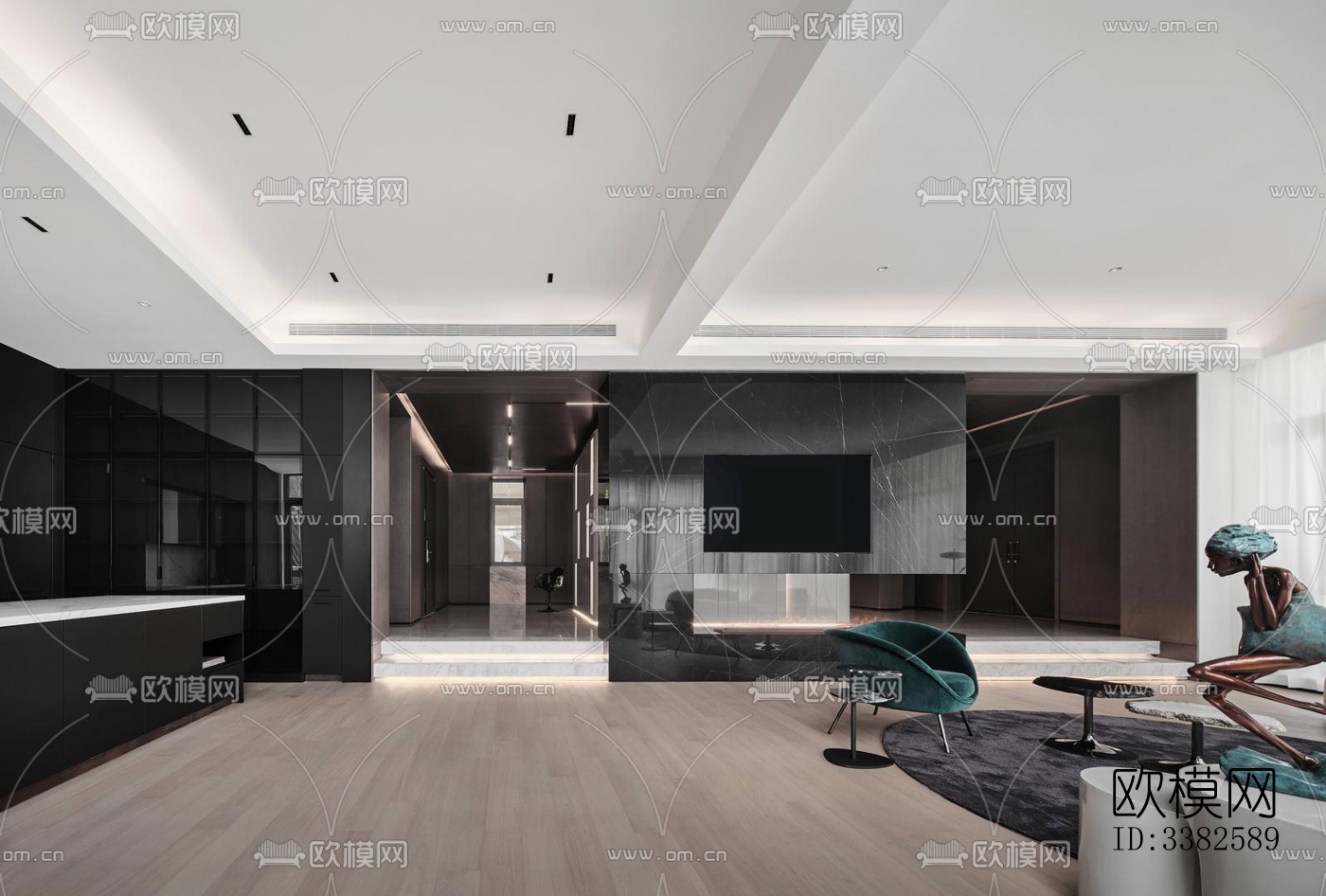 现代别墅效果图下载（渲染图16）