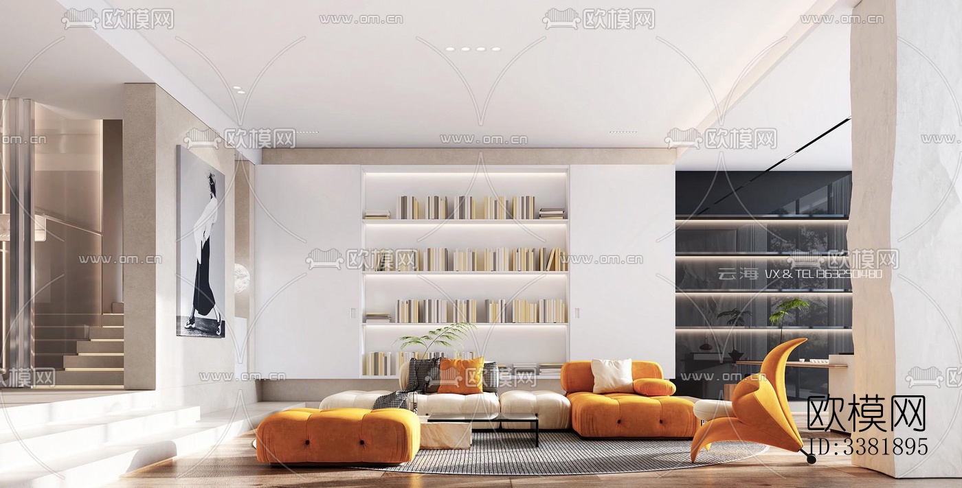 现代别墅效果图下载（渲染图12）