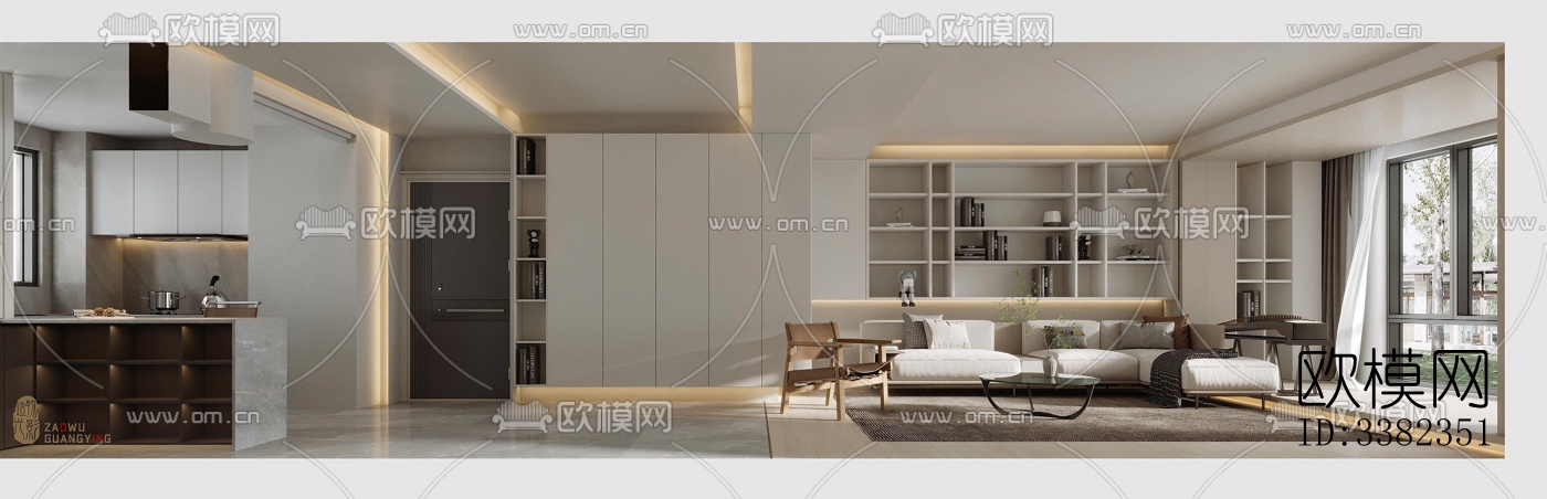 现代别墅效果图下载（渲染图1）