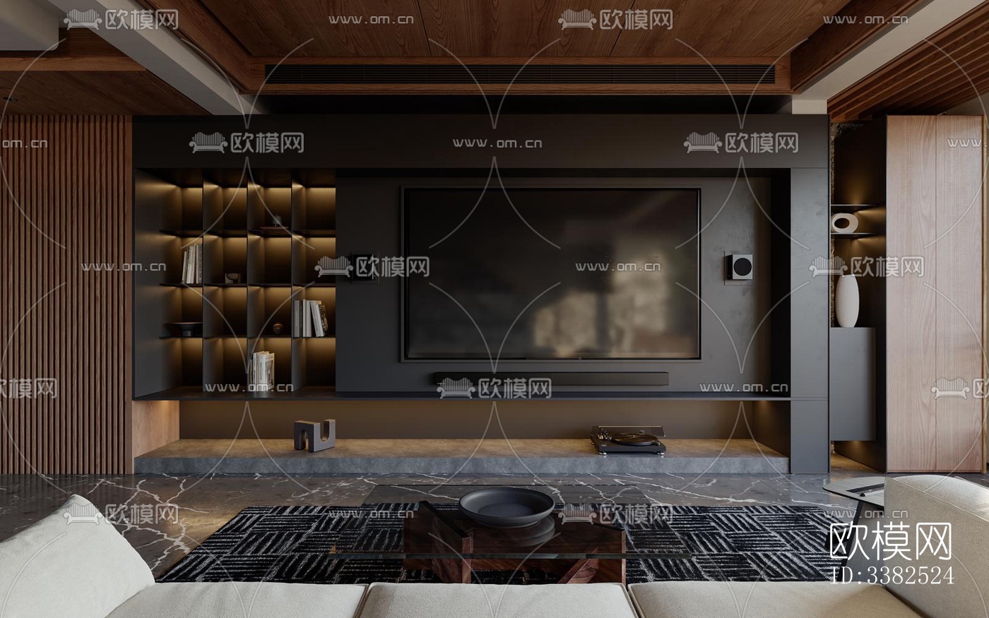 现代别墅效果图下载（渲染图1）