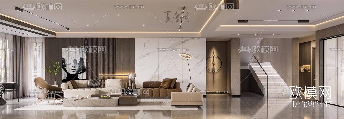 现代别墅效果图下载（渲染图4）