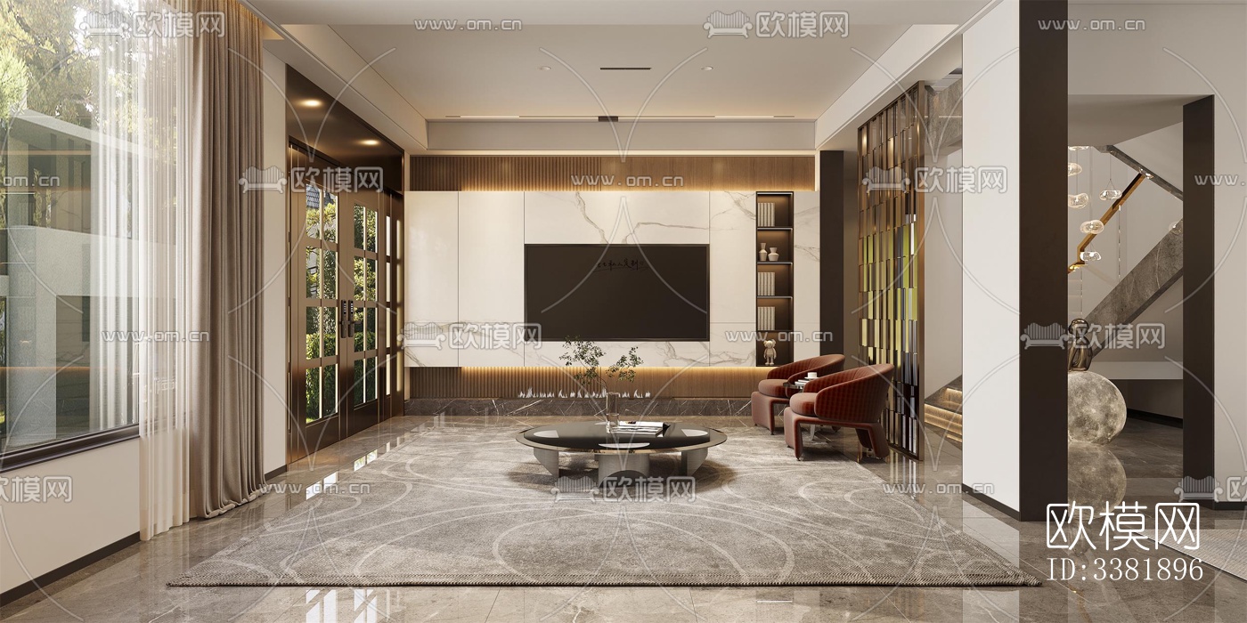 现代别墅效果图下载（渲染图6）