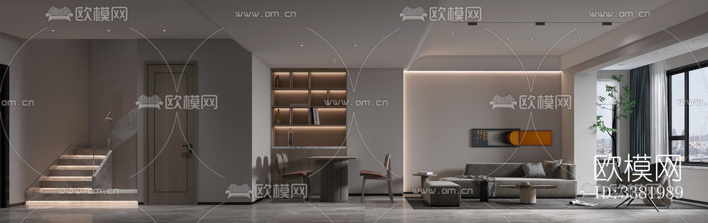 现代别墅效果图下载（渲染图1）