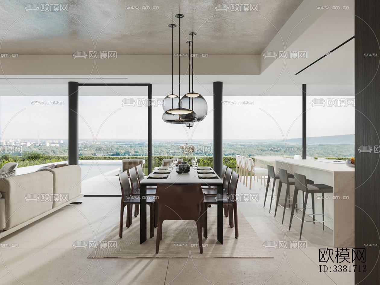 现代别墅效果图下载（渲染图17）