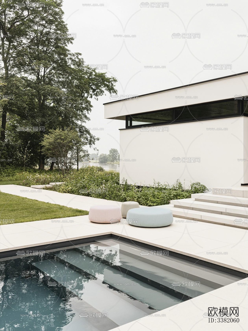 现代别墅效果图下载（渲染图9）