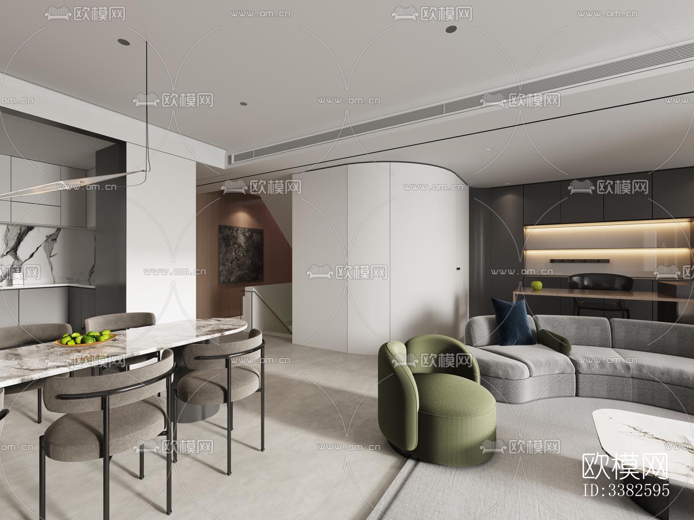 现代别墅效果图下载（渲染图15）