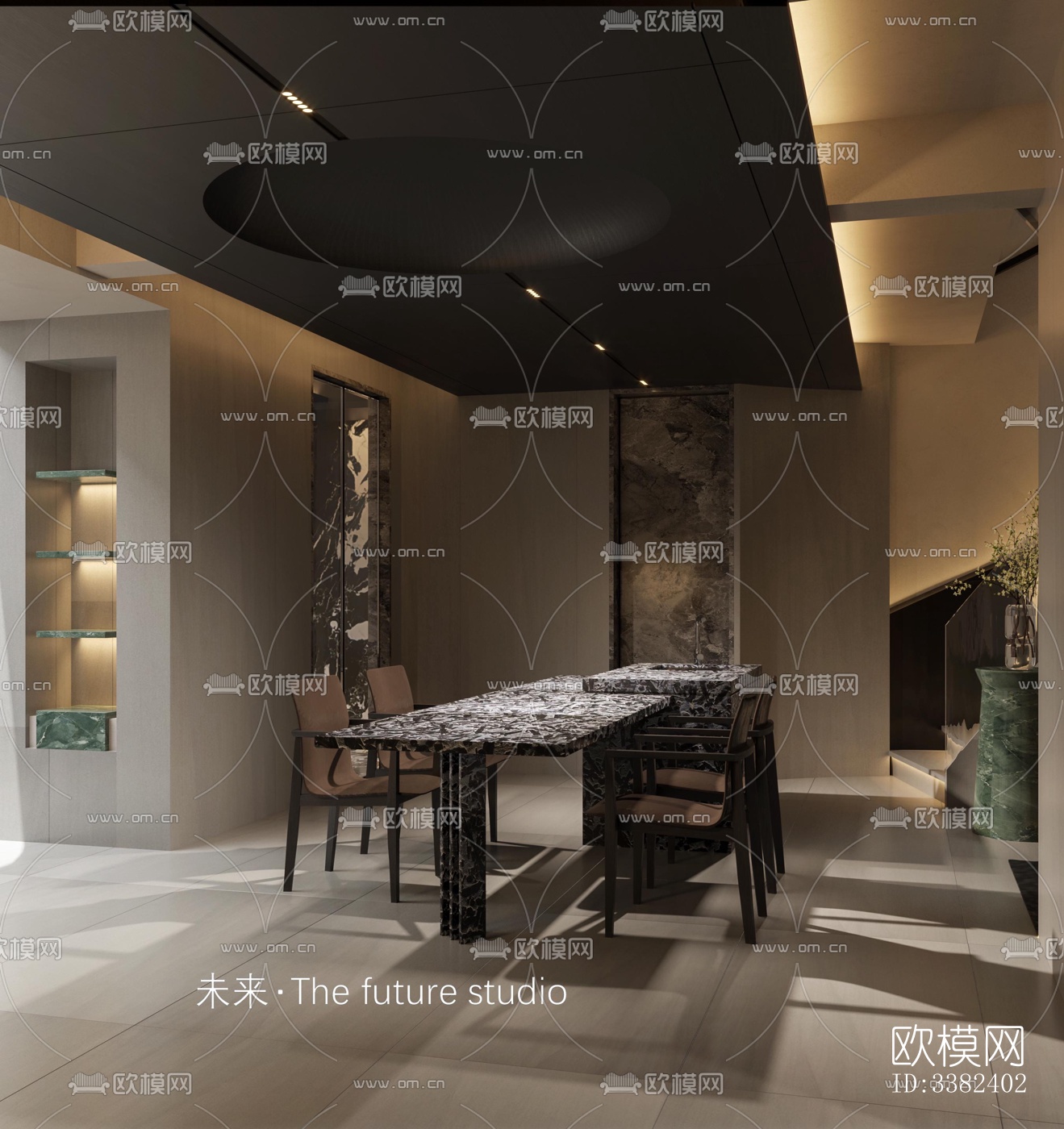 现代别墅效果图下载（渲染图9）