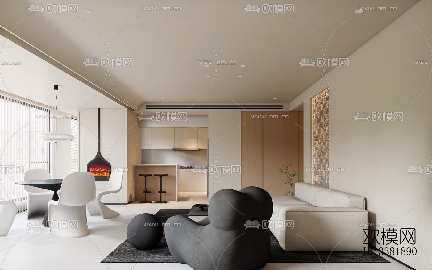 现代别墅效果图下载（渲染图13）