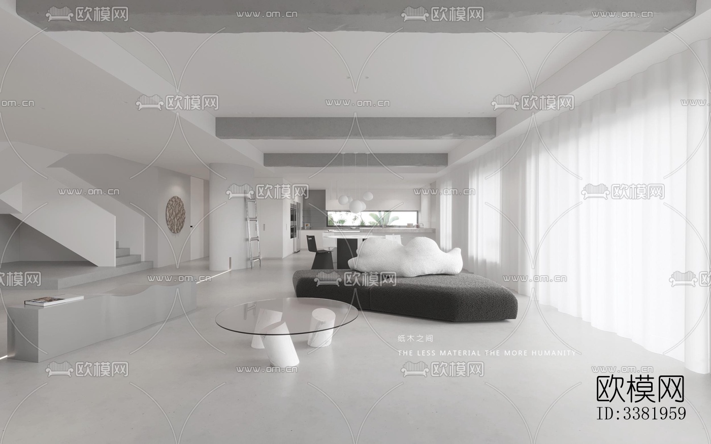 现代别墅效果图下载（渲染图1）