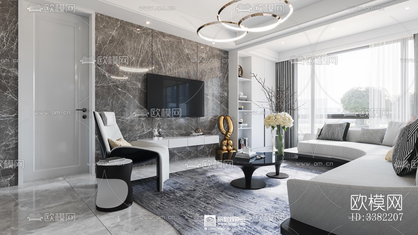 现代别墅效果图下载（渲染图4）