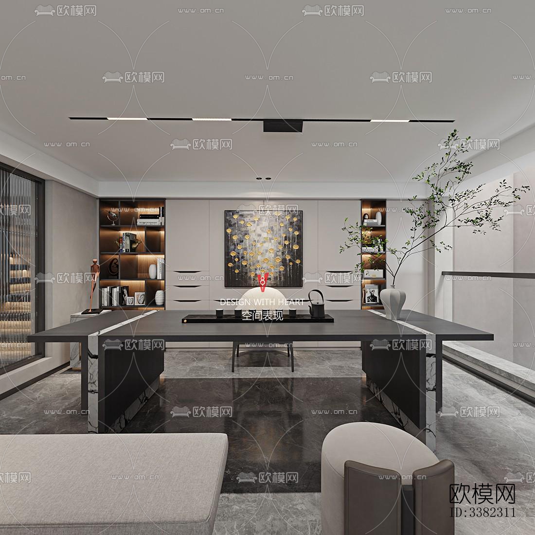 现代别墅效果图下载（渲染图3）