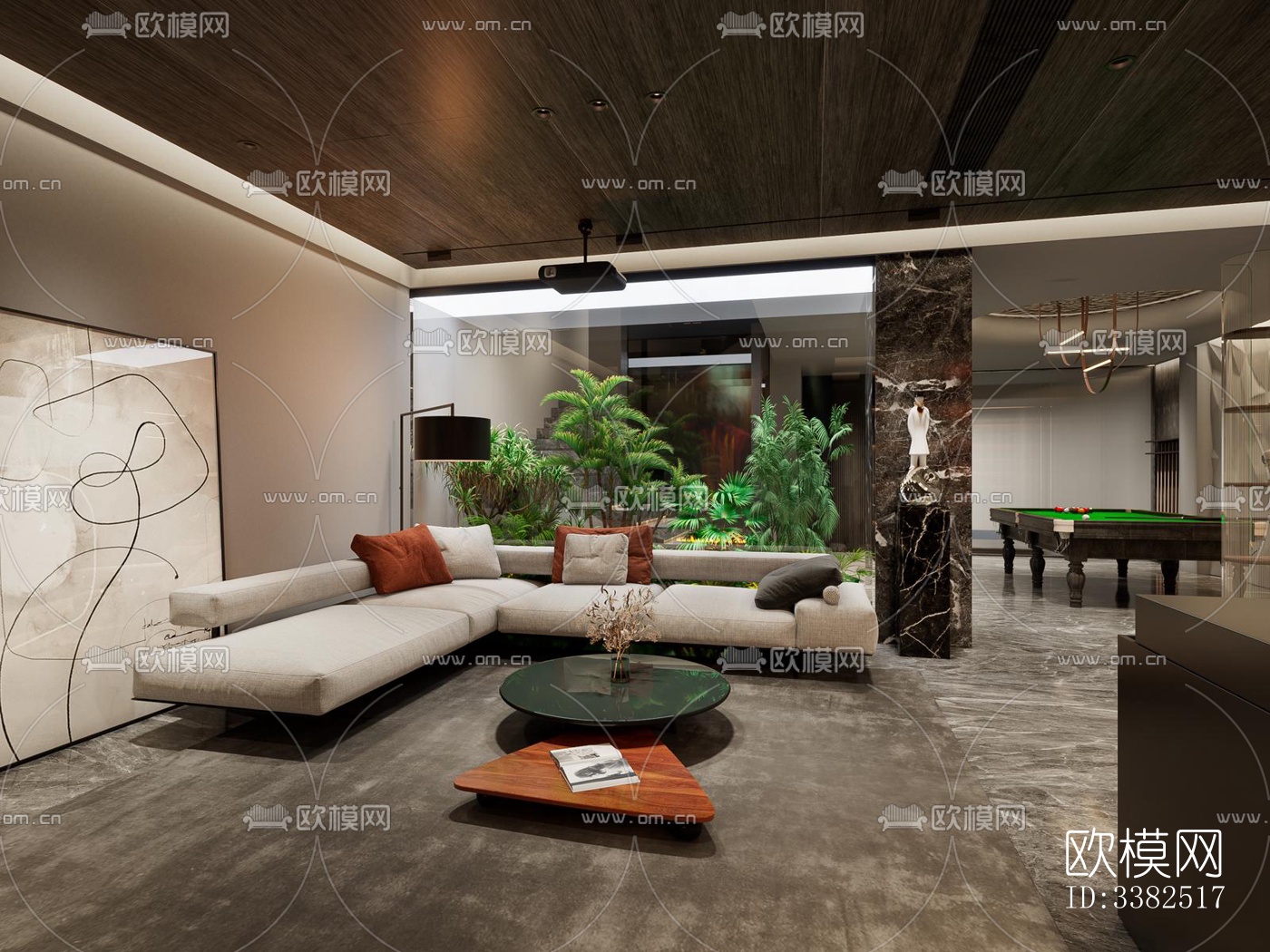 现代别墅效果图下载（渲染图2）