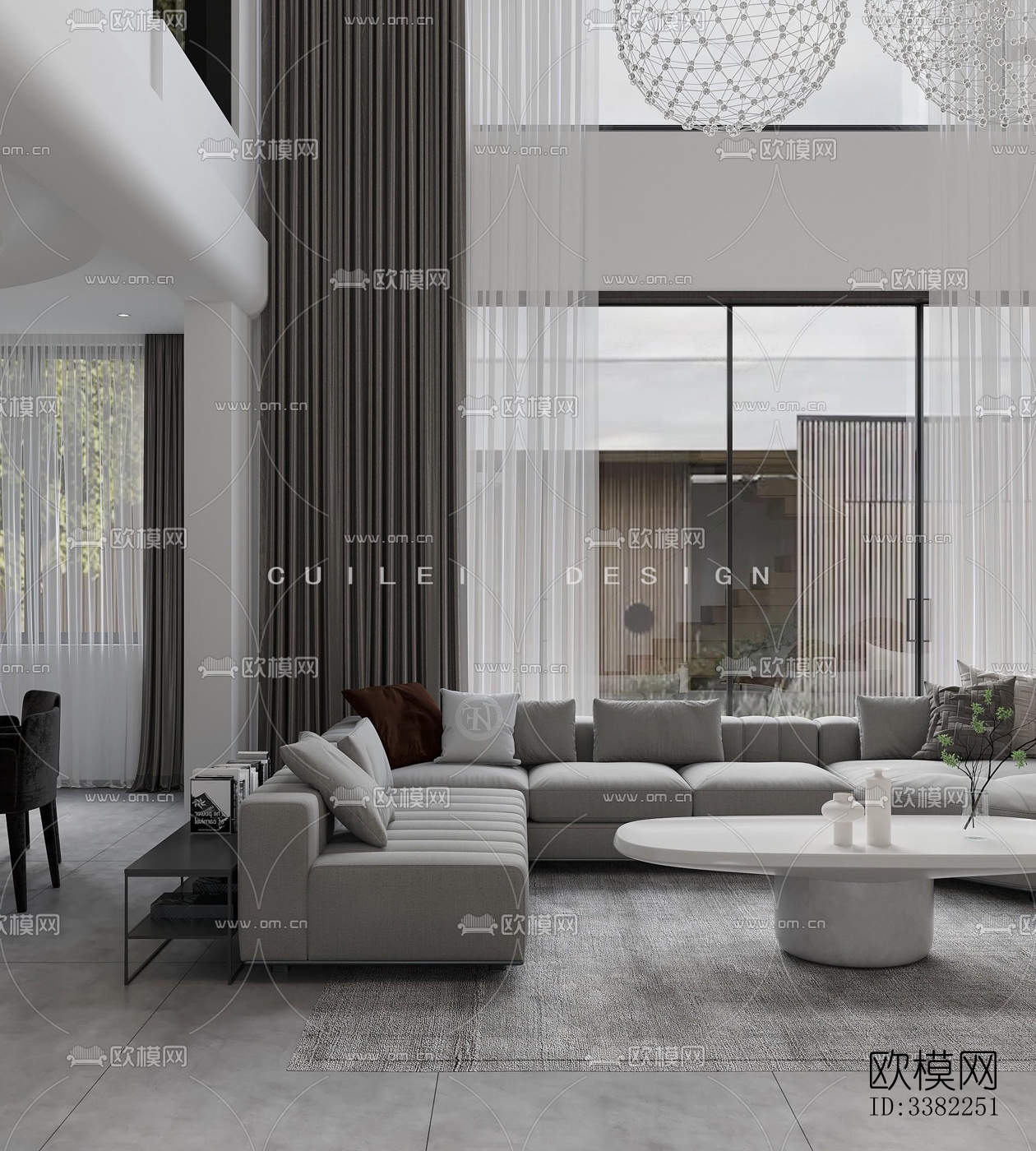 现代别墅效果图下载（渲染图12）