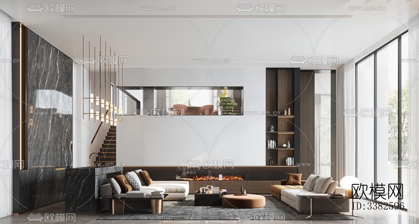 现代别墅效果图下载（渲染图3）