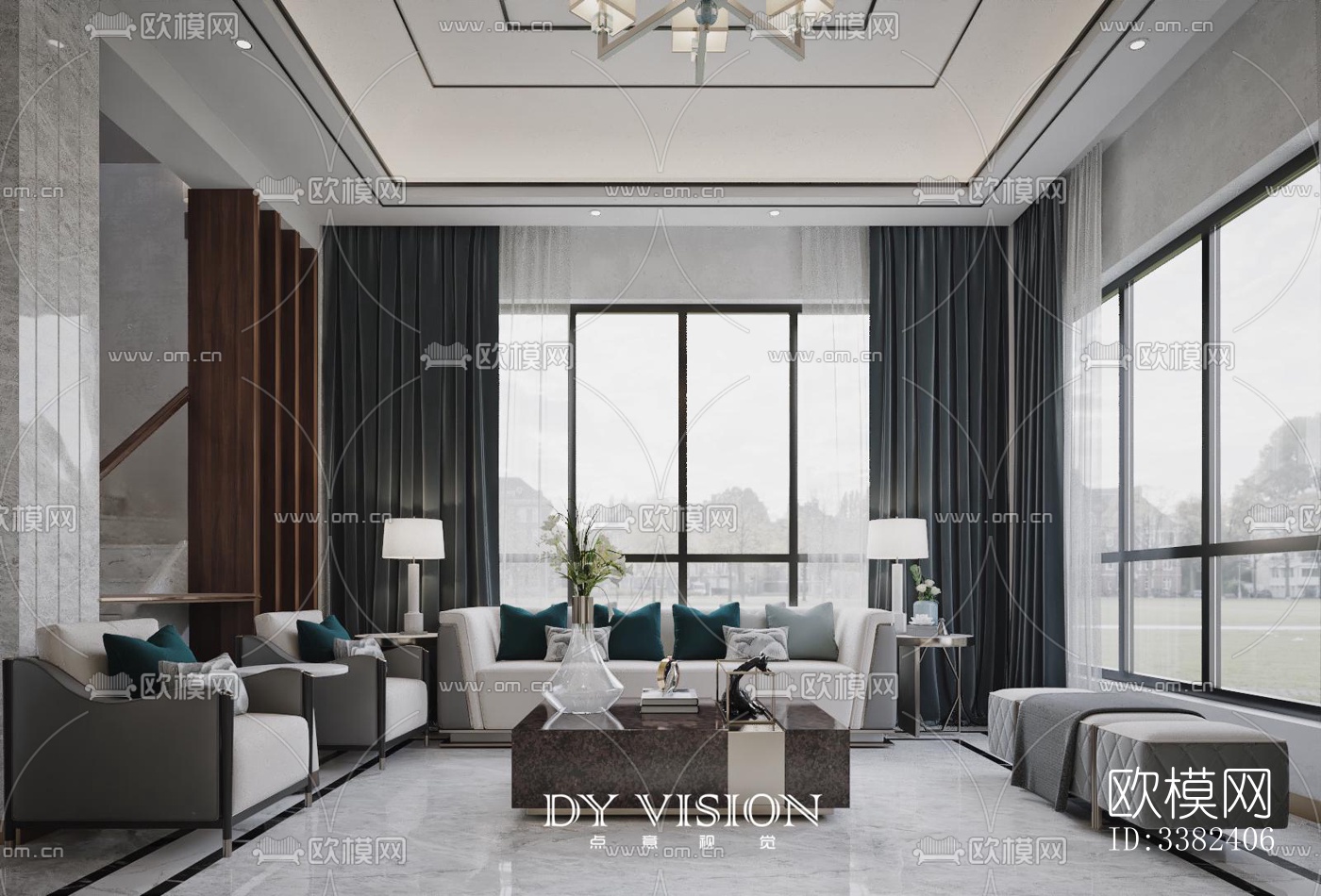 现代别墅效果图下载（渲染图5）