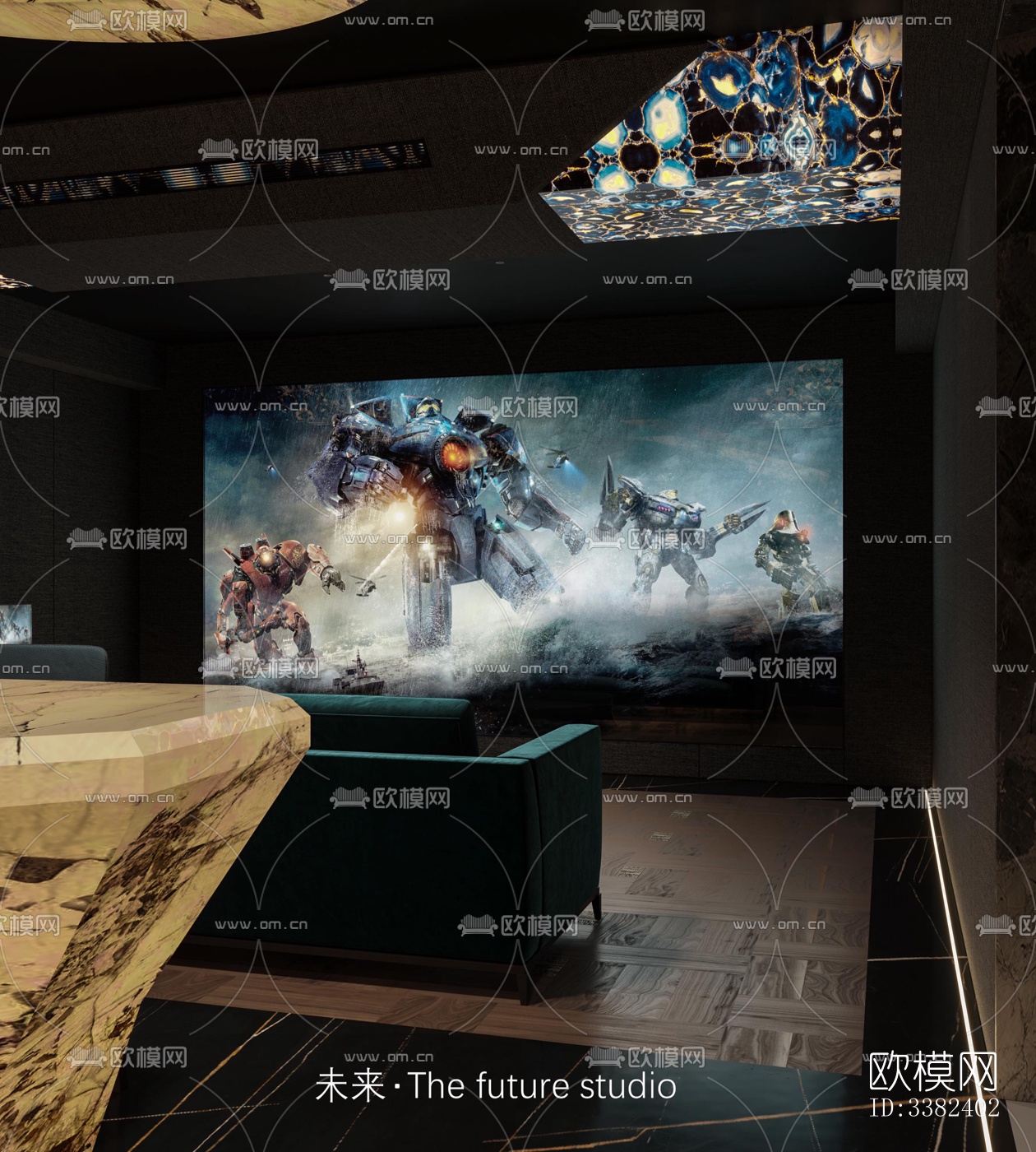 现代别墅效果图下载（渲染图5）