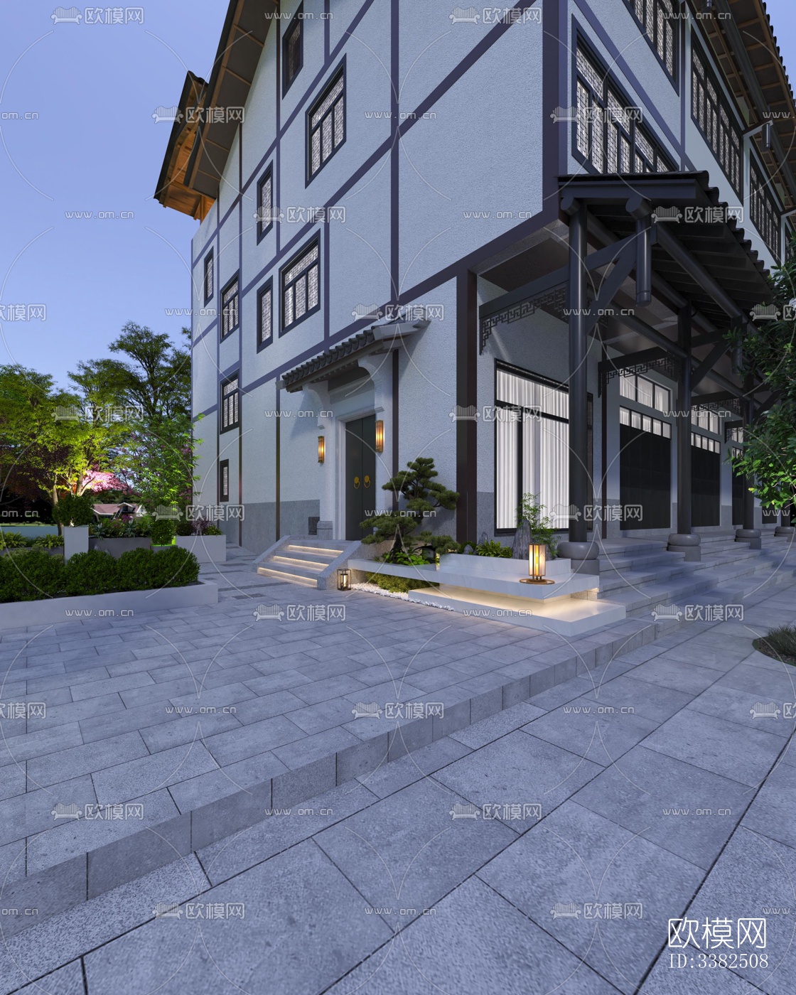 现代别墅效果图下载（渲染图15）