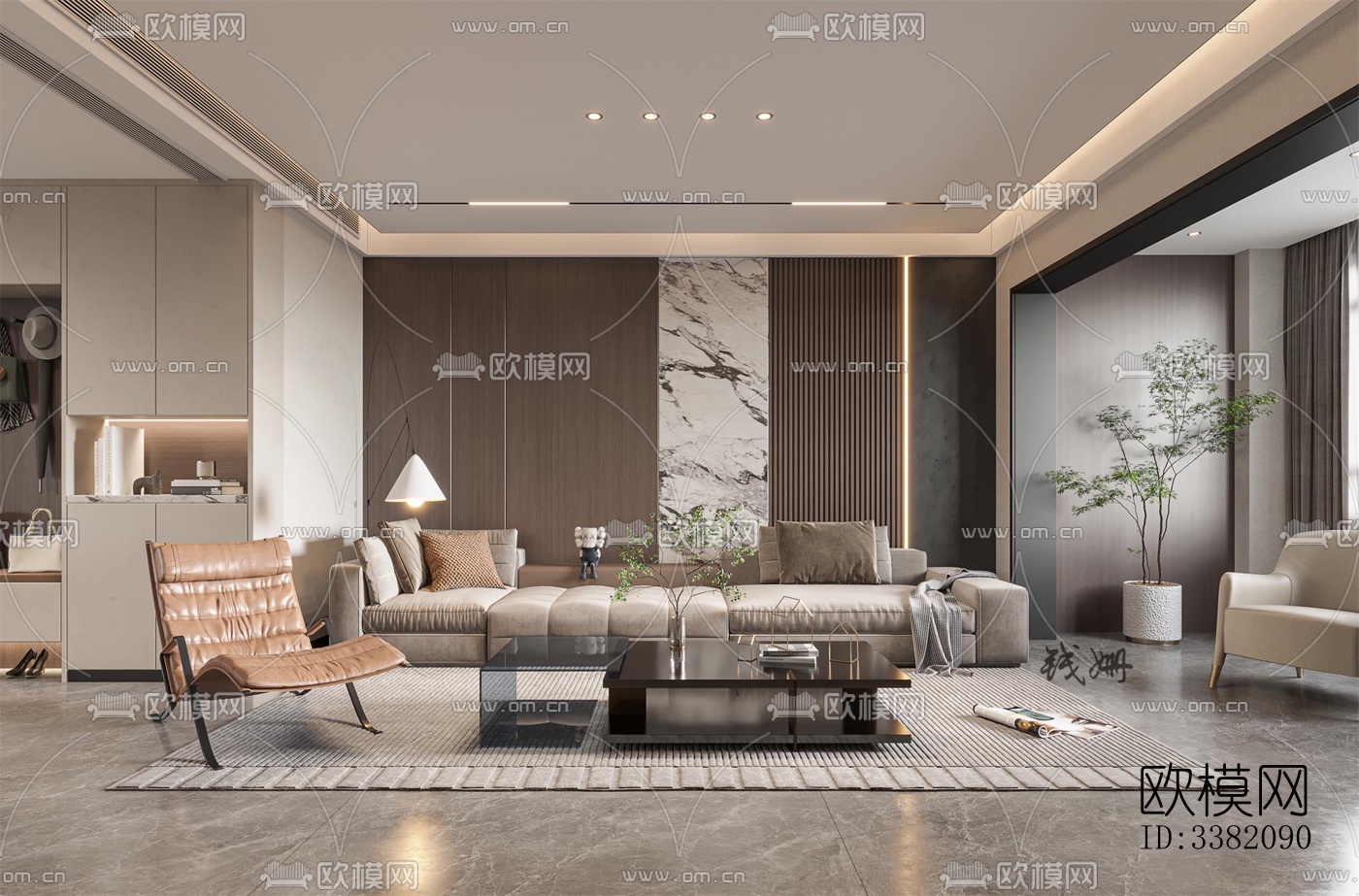 现代别墅效果图下载（渲染图1）