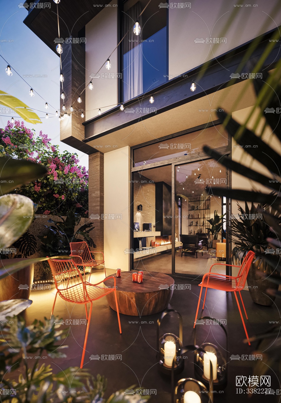 现代别墅效果图下载（渲染图3）