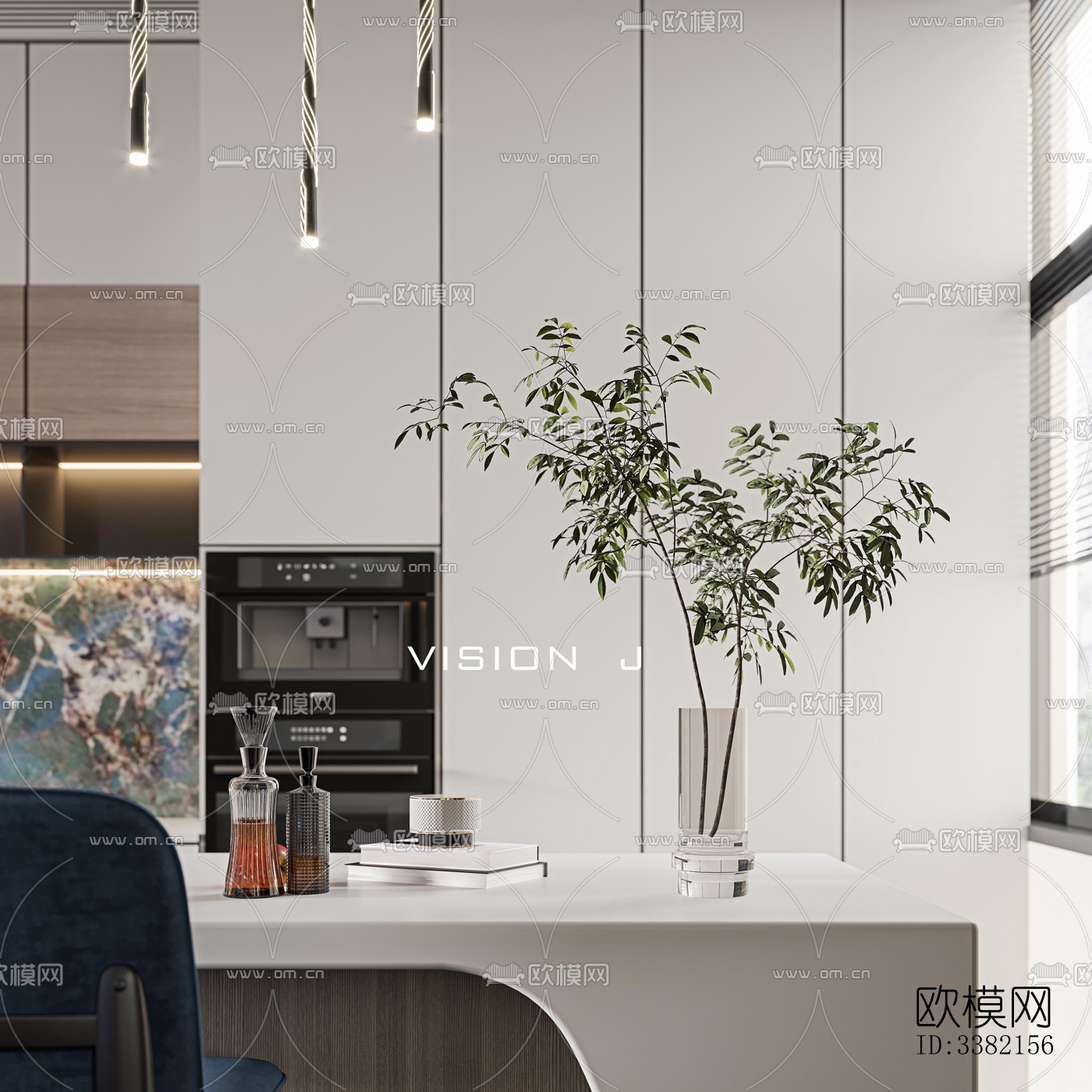 现代别墅效果图下载（渲染图8）