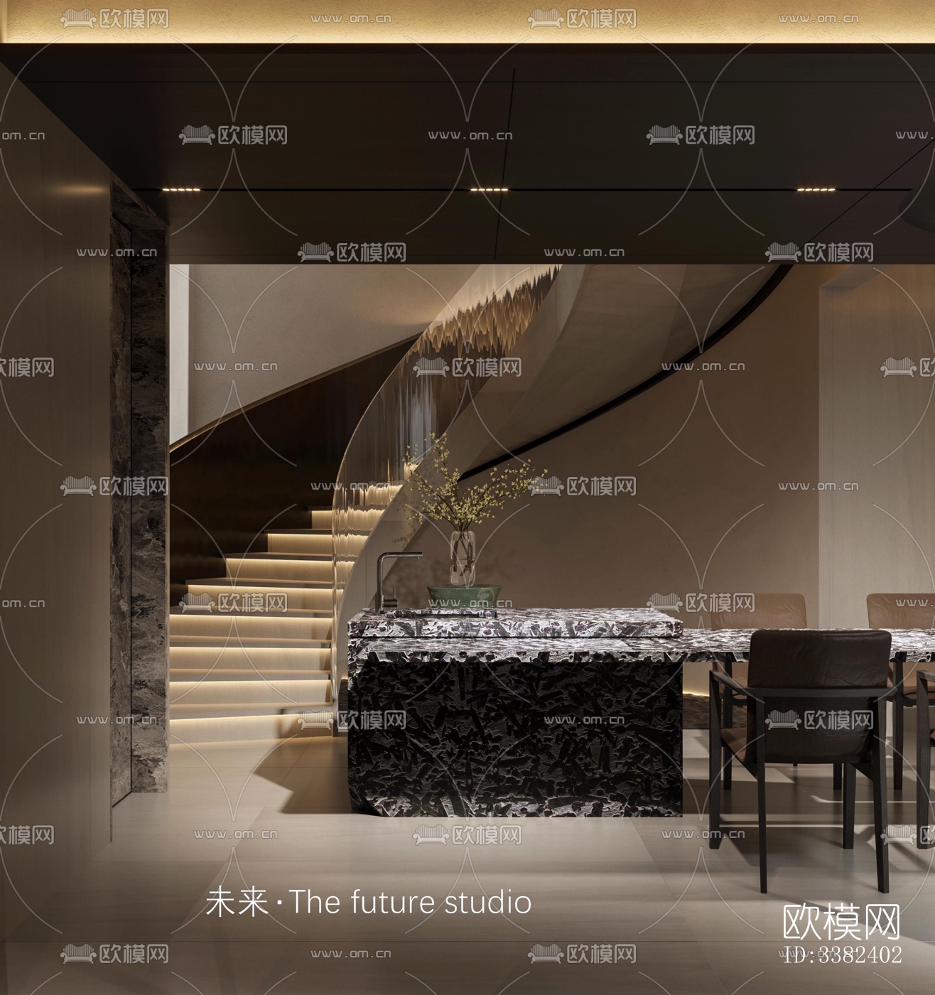 现代别墅效果图下载（渲染图12）