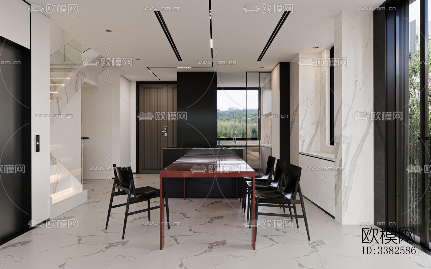 现代别墅效果图下载（渲染图4）