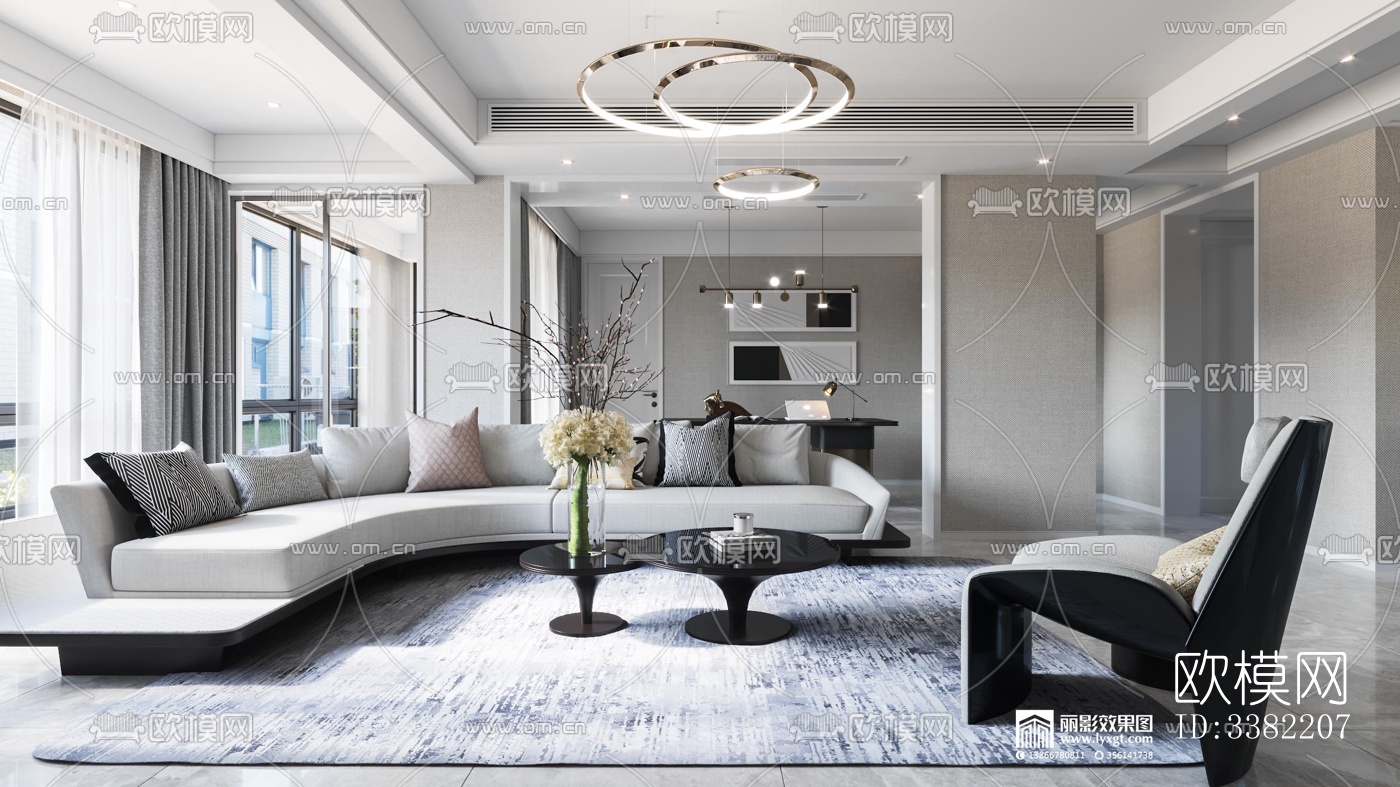 现代别墅效果图下载（渲染图6）