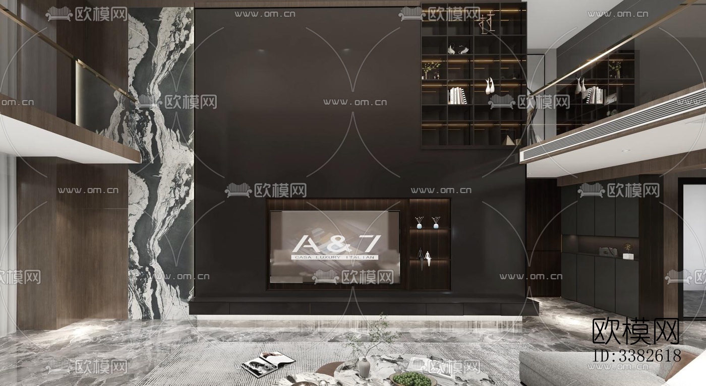 现代别墅效果图下载（渲染图4）