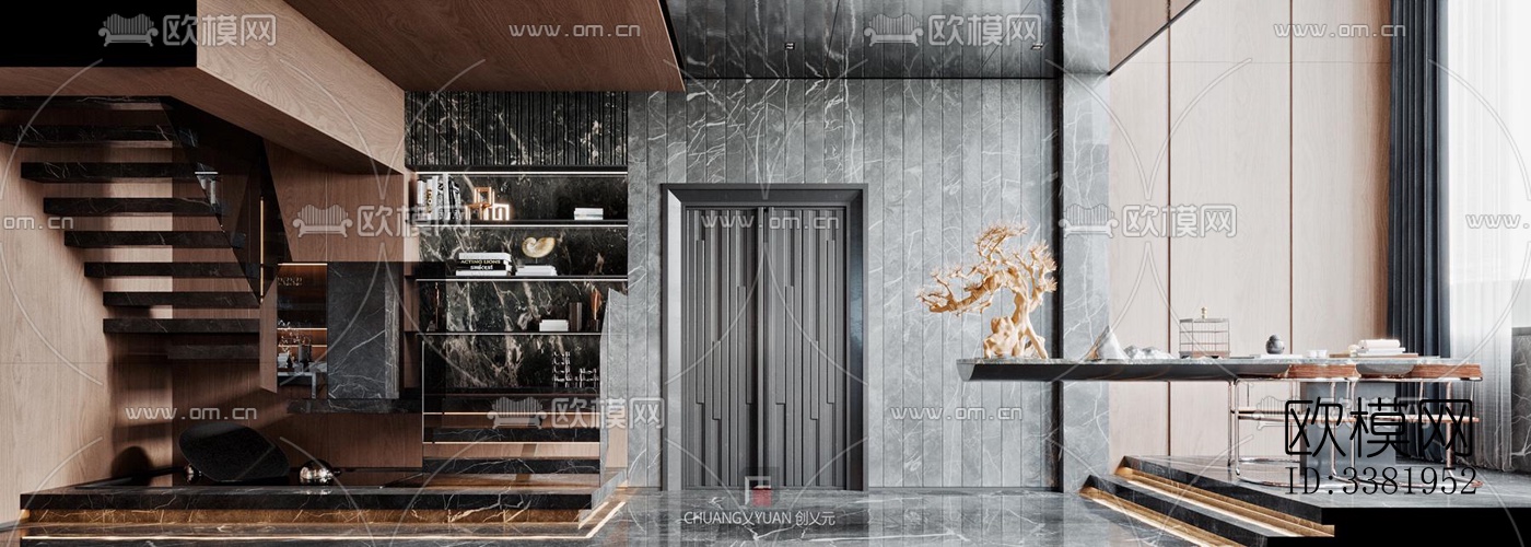 现代别墅效果图下载（渲染图3）