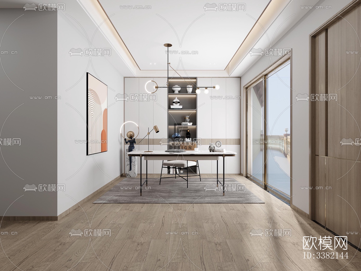 现代别墅效果图下载（渲染图5）