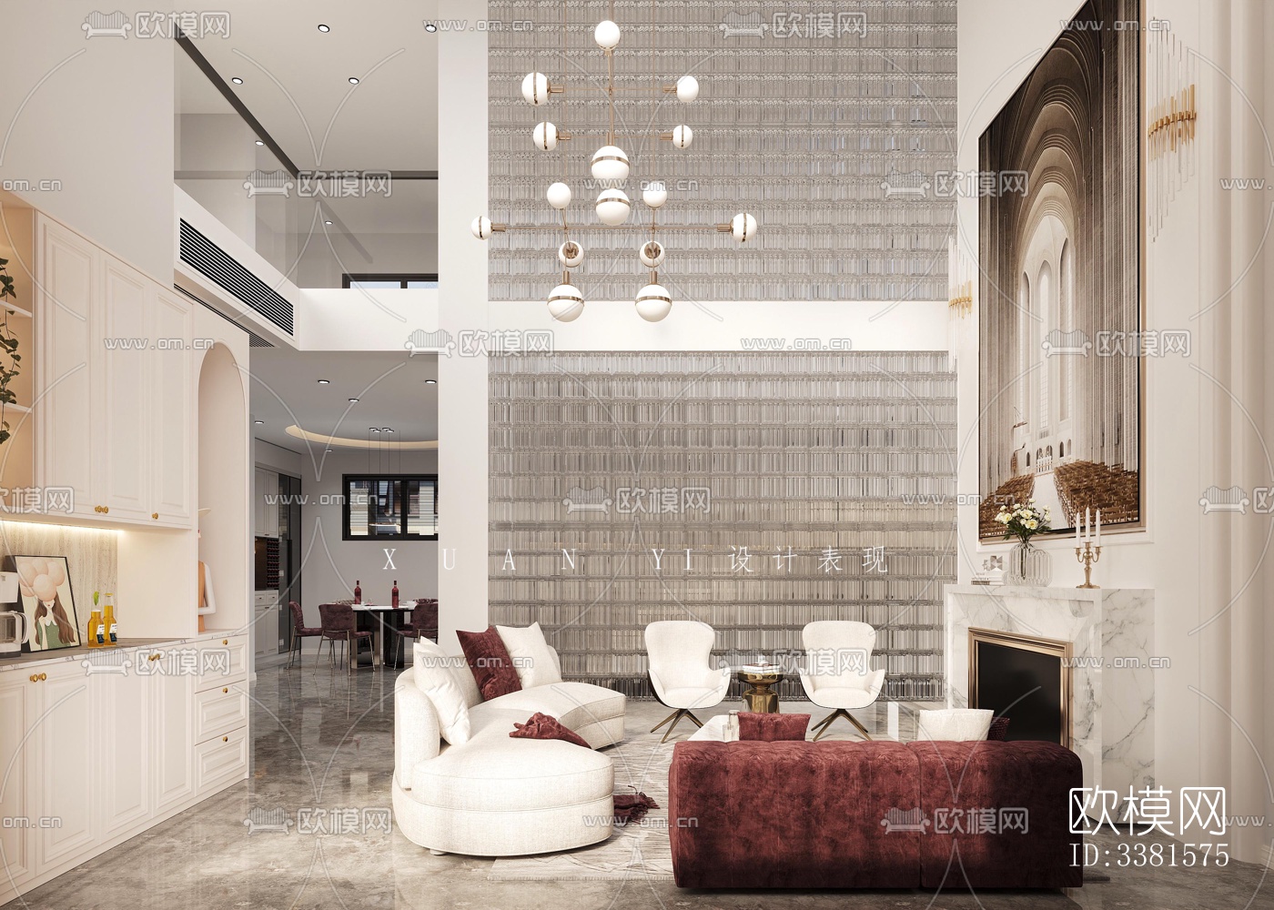 现代别墅效果图下载（渲染图2）