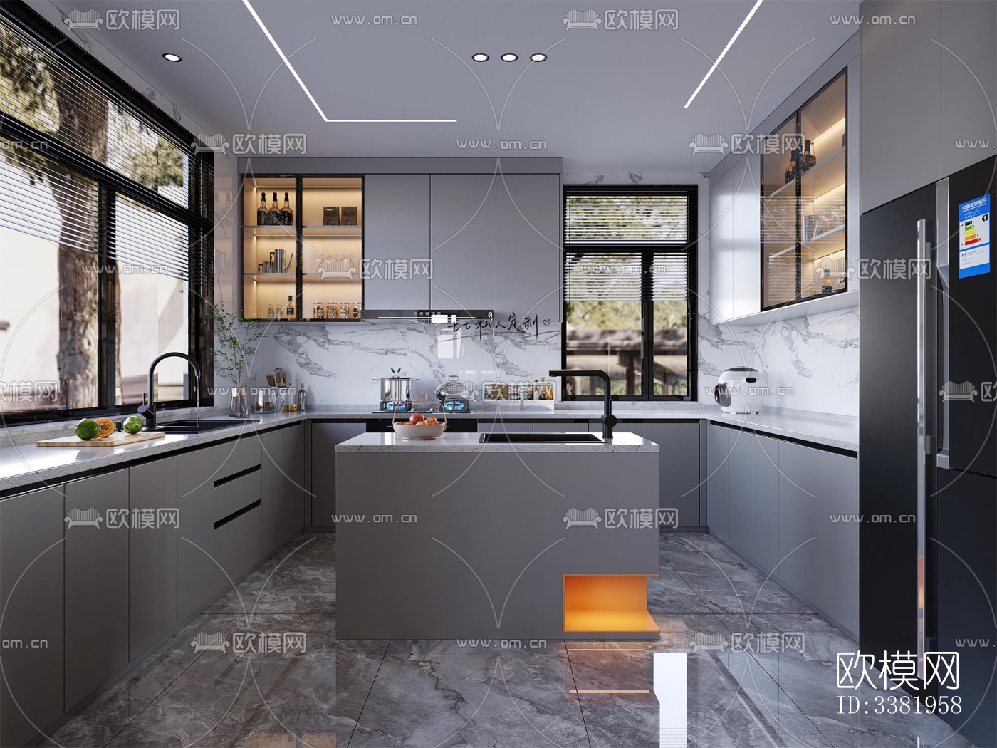 现代别墅效果图下载（渲染图3）