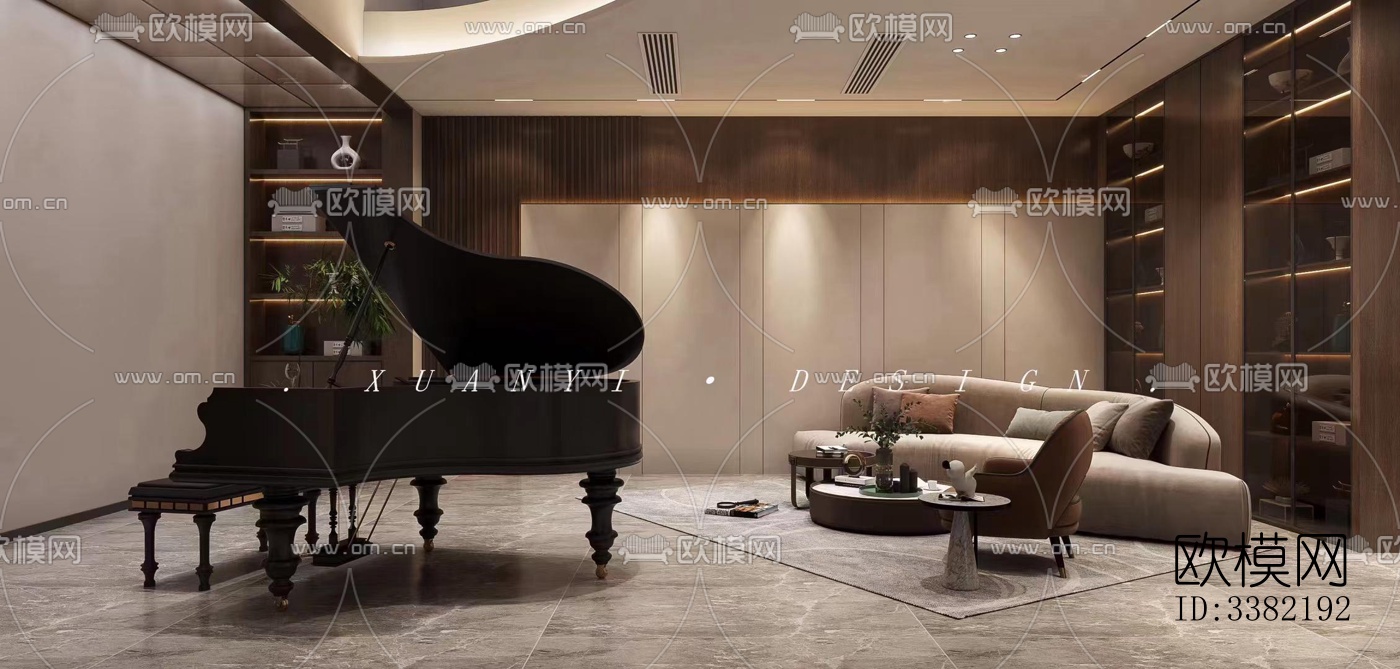 现代别墅效果图下载（渲染图3）