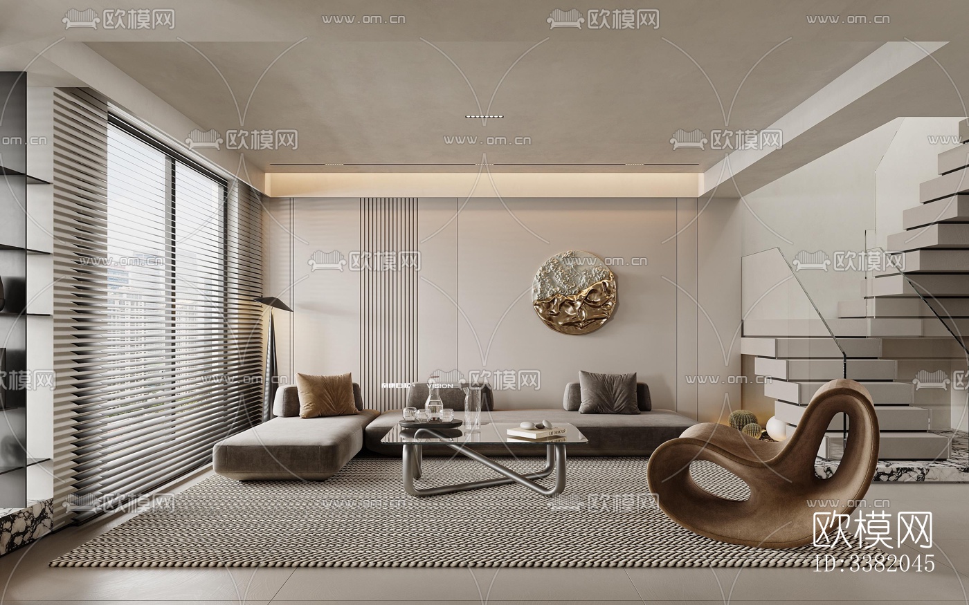 现代别墅效果图下载（渲染图3）