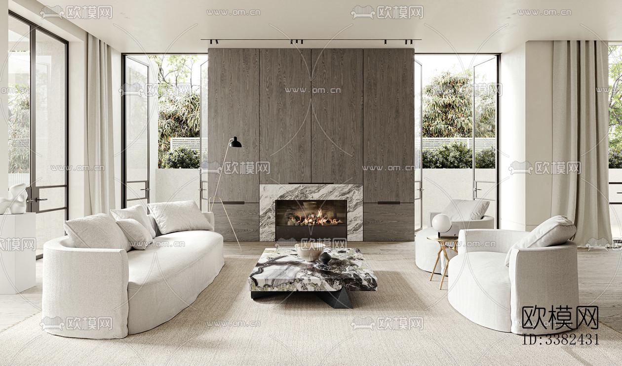 现代别墅效果图下载（渲染图1）