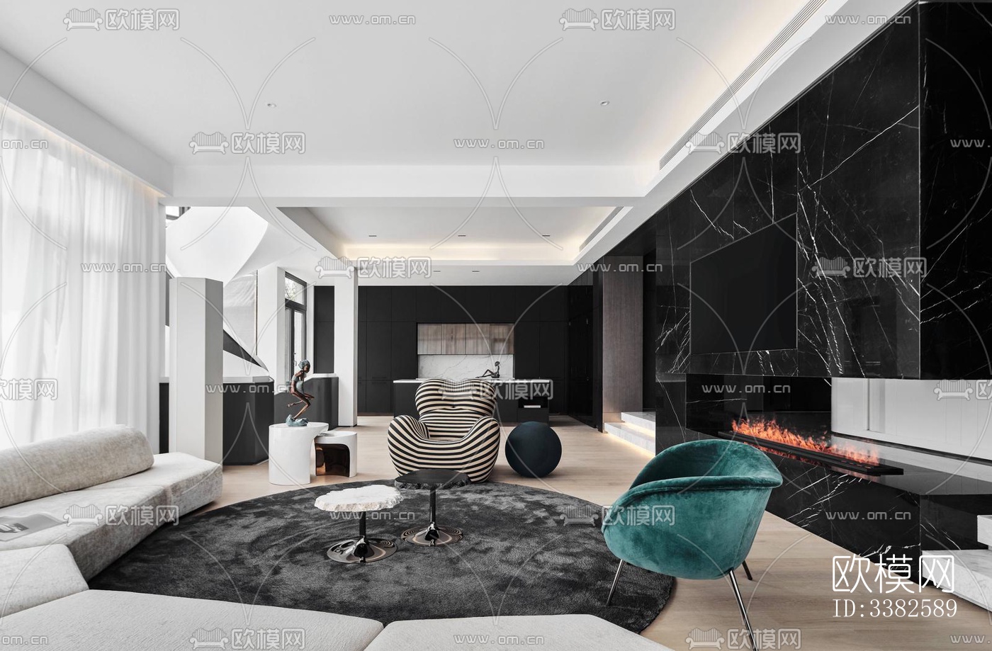 现代别墅效果图下载（渲染图14）